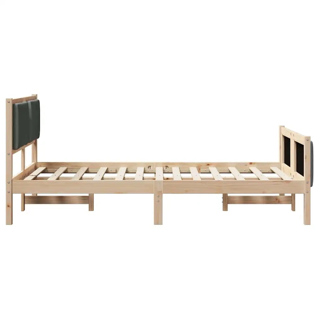 Letto matrimoniale | Letto per adulti | Struttura del letto Grigio scuro 120 x 190 cm Tessuto
