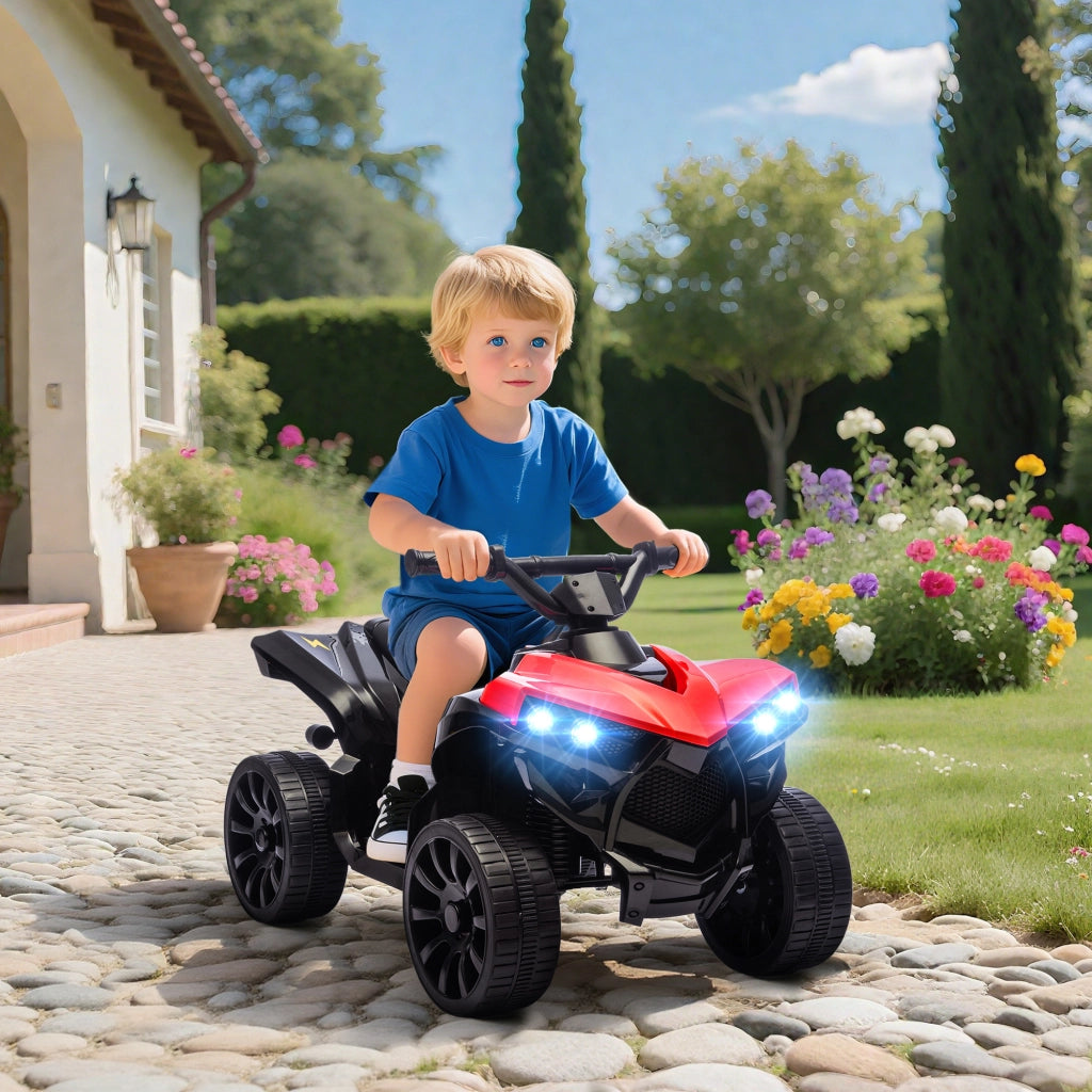 Quad Elettrico per Bambini 6V ¨C Xylo ¨C Rosso con LED e Musica