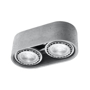 Lampada da soffitto Persian Indigo Basic grigio cemento 2x10W LED GU10 IP20