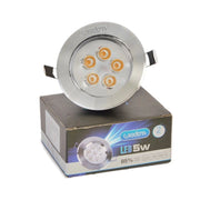 Trade Shop - Faretto A Led Orientabile Da Incasso Wisdom 5w Caldo E Freddo Per Controsoffitta -