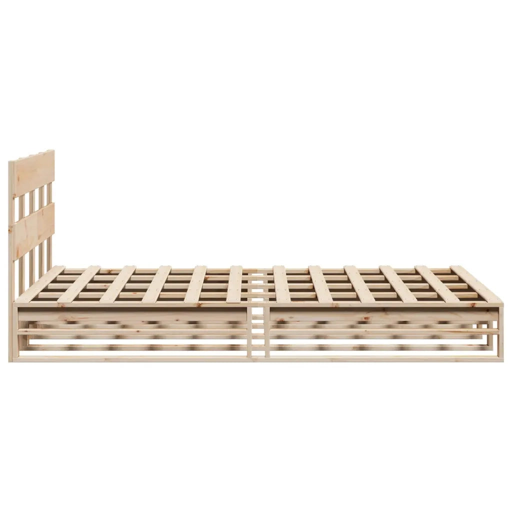 Letto senza Materasso-Struttura Letto 120x190 cm in Legno Massello di Pino 695132