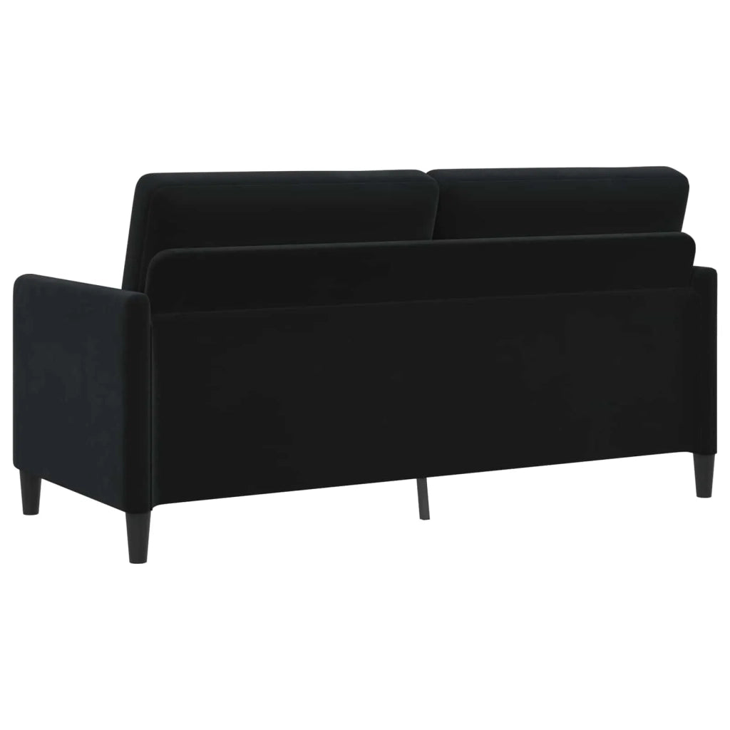 Set di Divani con Storage 2 pz Nero Poliestere 3429196