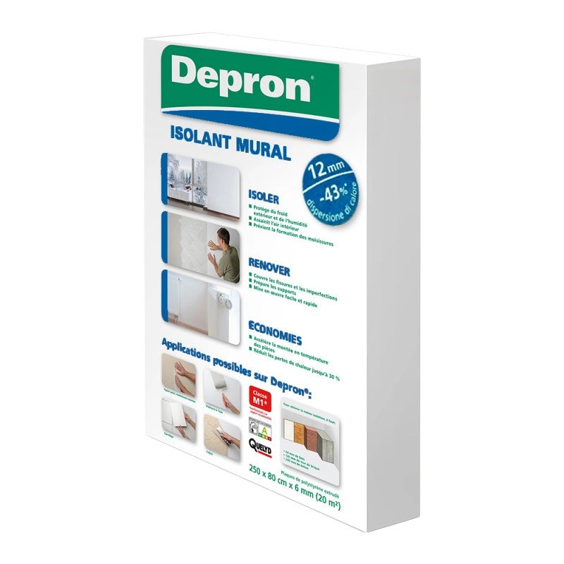 Pannello Isolante Depron 80x125cm Spessore 12mm Confezione Da 20 Pannelli (20mq)