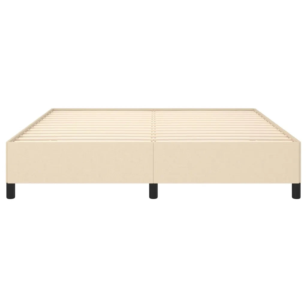 Letto matrimoniale | Letto per adulti | Giroletto senza Materasso Crema 180x200 cm in Tessuto