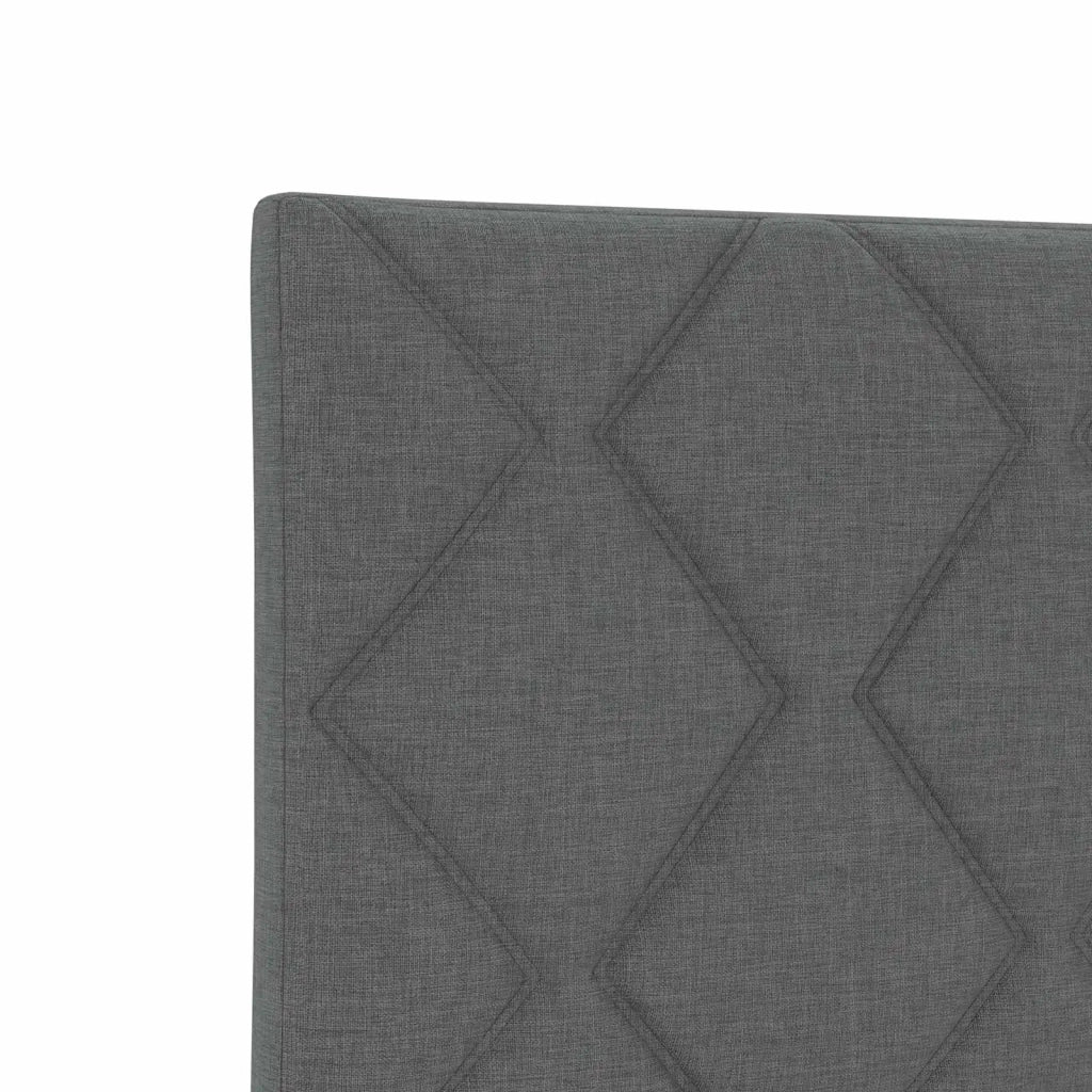 Letto box spring con materasso Grigio Scuro 100 x 200 cm 3450419