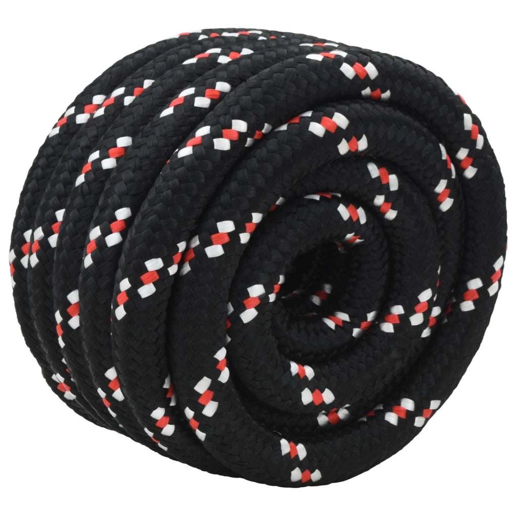 Corda da Barca 6 mm 5 m Nero e Rosso 42029567