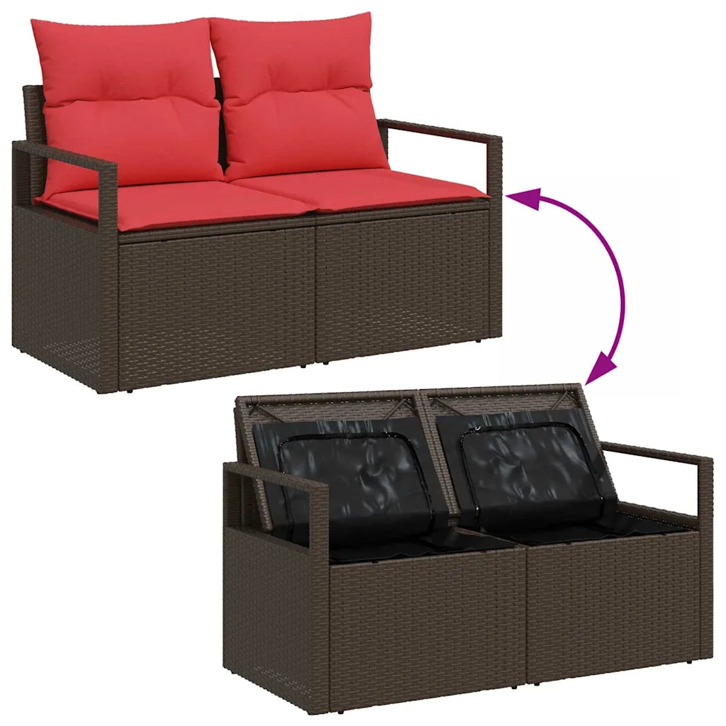 Set di divani con cuscino 5 pcs polyrattan 3360555