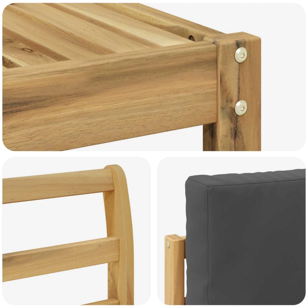 Set divani Legno di Acacia Massello 3391397