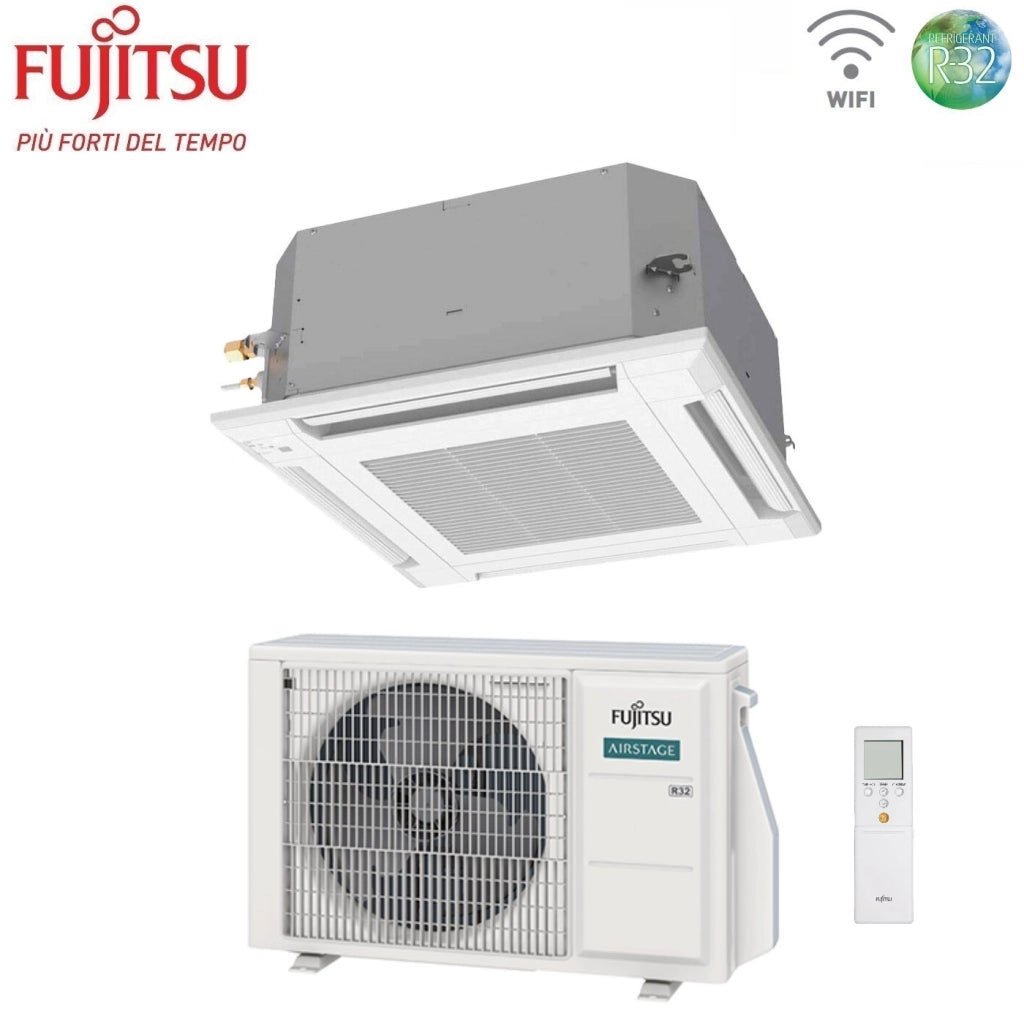 Condizionatore a Cassetta Fujitsu KV 24000 Btu AUXG24KVLA R-32 Wi-Fi Optional con Griglia e Telecomando