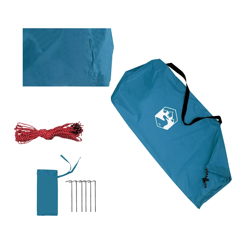 Telone da campeggio | Tenda da campo Blu 420x440 cm Impermeabile