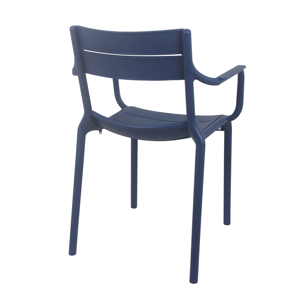 Oviala - Poltrona da giardino in plastica blu Pacifico