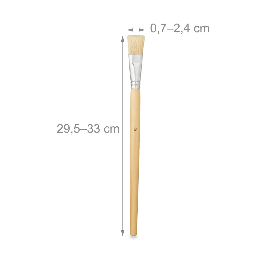 Set di 20 pennelli da pittura misura da 1 a 20 per un lavoro artistico preciso in legno naturale beige 13_0015389