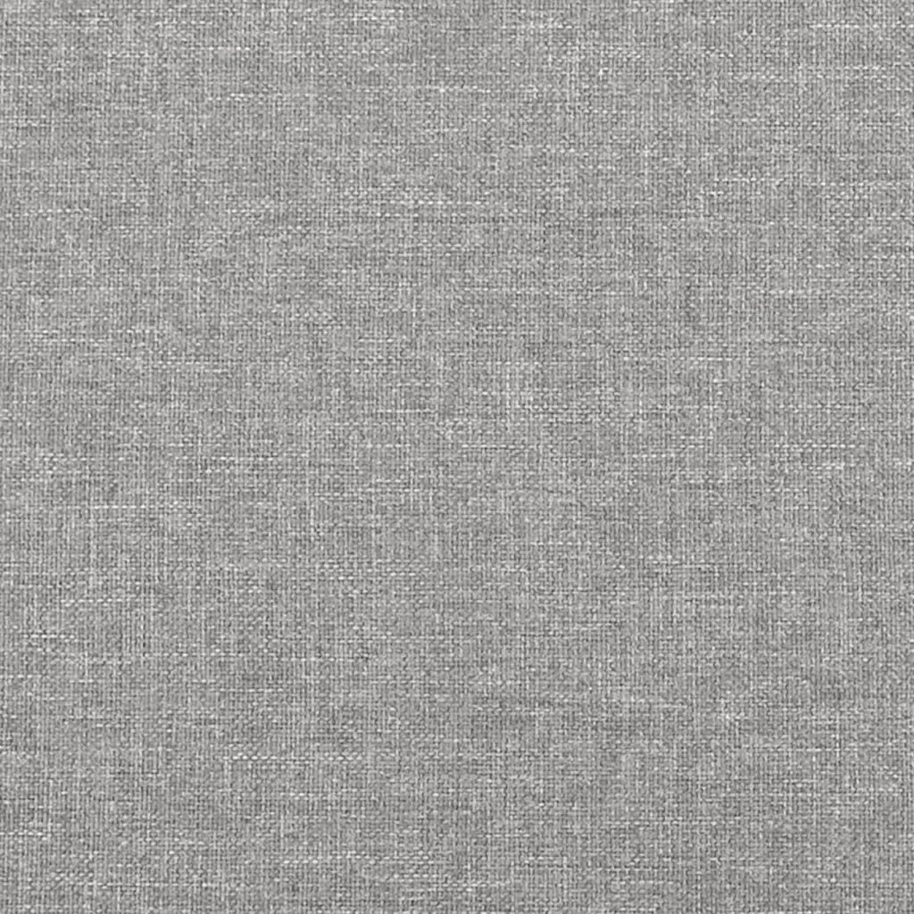 Testiera-Testata Decorativa Grigio Chiaro 160x5x118/128 cm Tessuto 851285