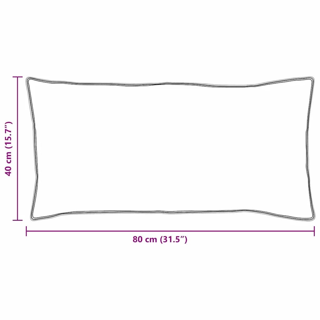 Cuscino con cuscino Bianco 40 x 80 cm Cotone 42007696