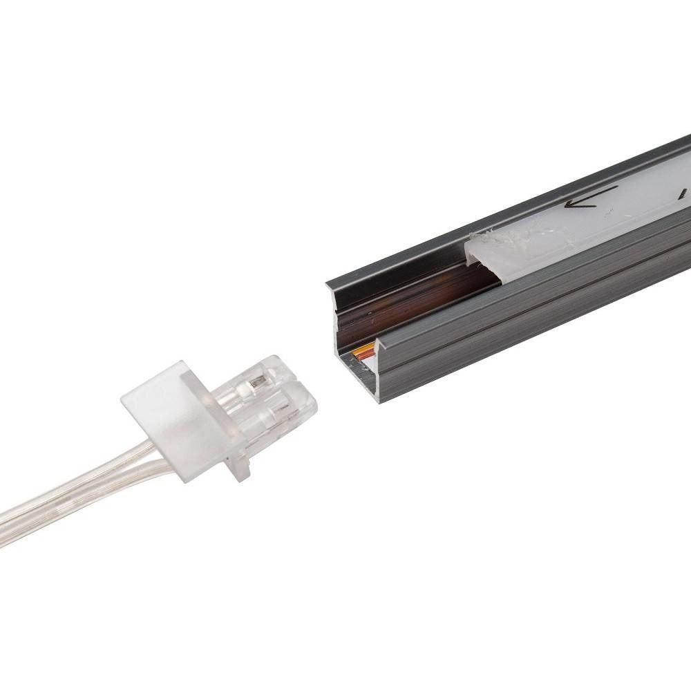 Trade Shop - Kit Barra Led 12w Profilo Alimentatore 24w 12v Luce 4000k Dimmerabile Sensore Touch -