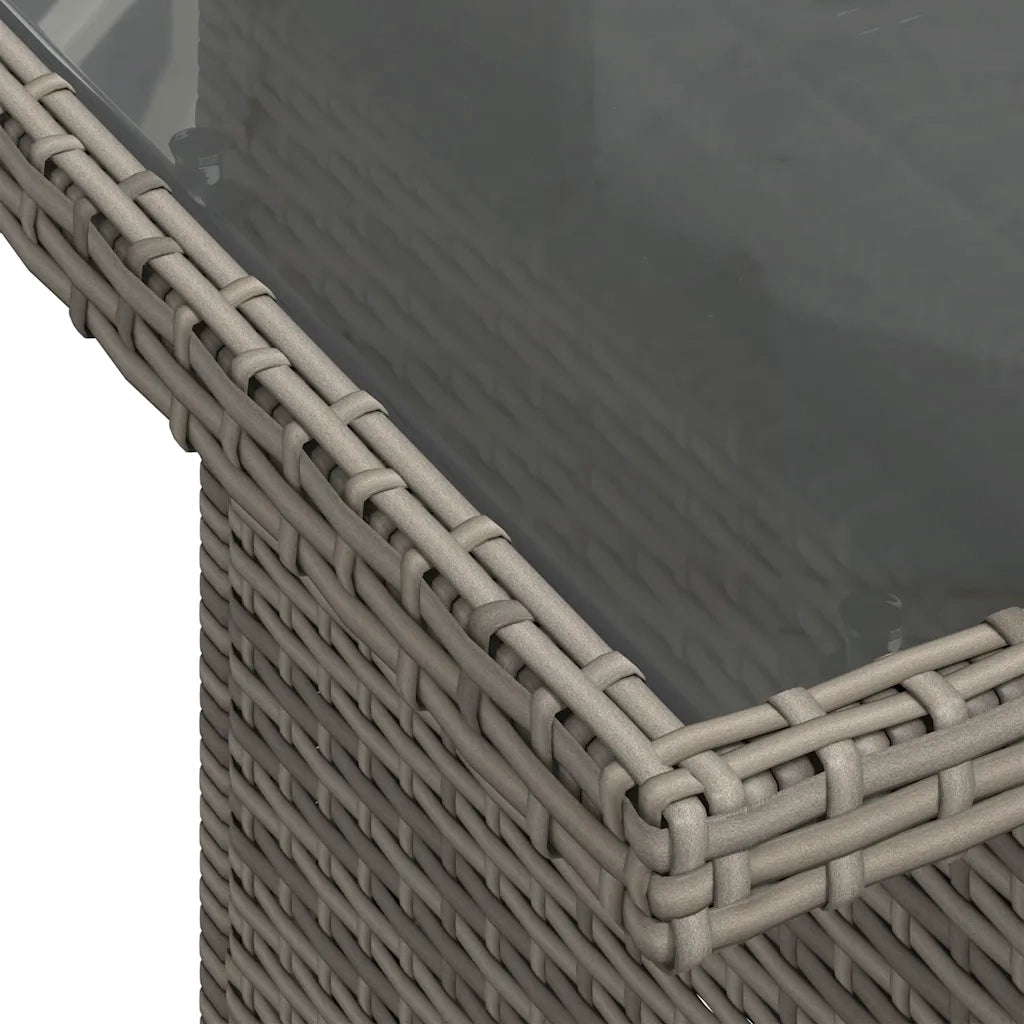 Set Divani da Giardino 6 pz con Cuscini Grigio in Polyrattan 3266591