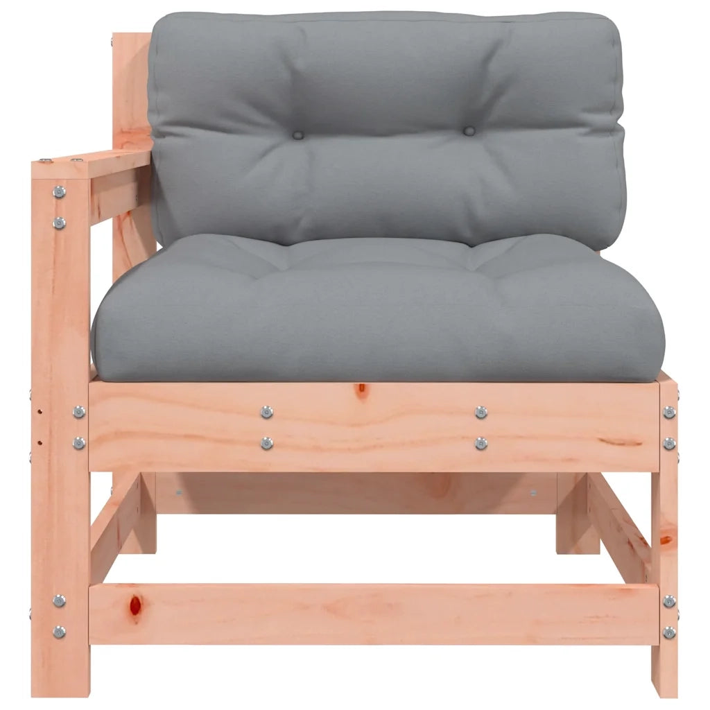 Sedie da Giardino con Cuscini 2 pz in Legno Massello di Douglas 825595