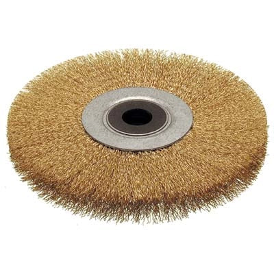 SPAZZOLA ACCIAIO CIRCOLARE + FORO CEBO - MM 120X20 F.MM 16- 2 pezzi