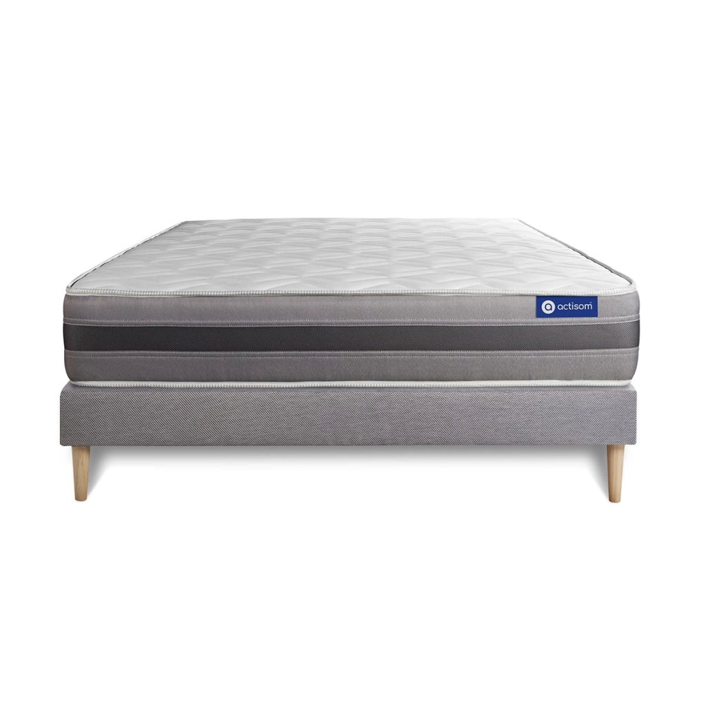 Kit rete e materasso matrimoniale Actilatex relax 160x200cm - Spessore : 24cm - Lattice e memory foam - Moderatamente rigido