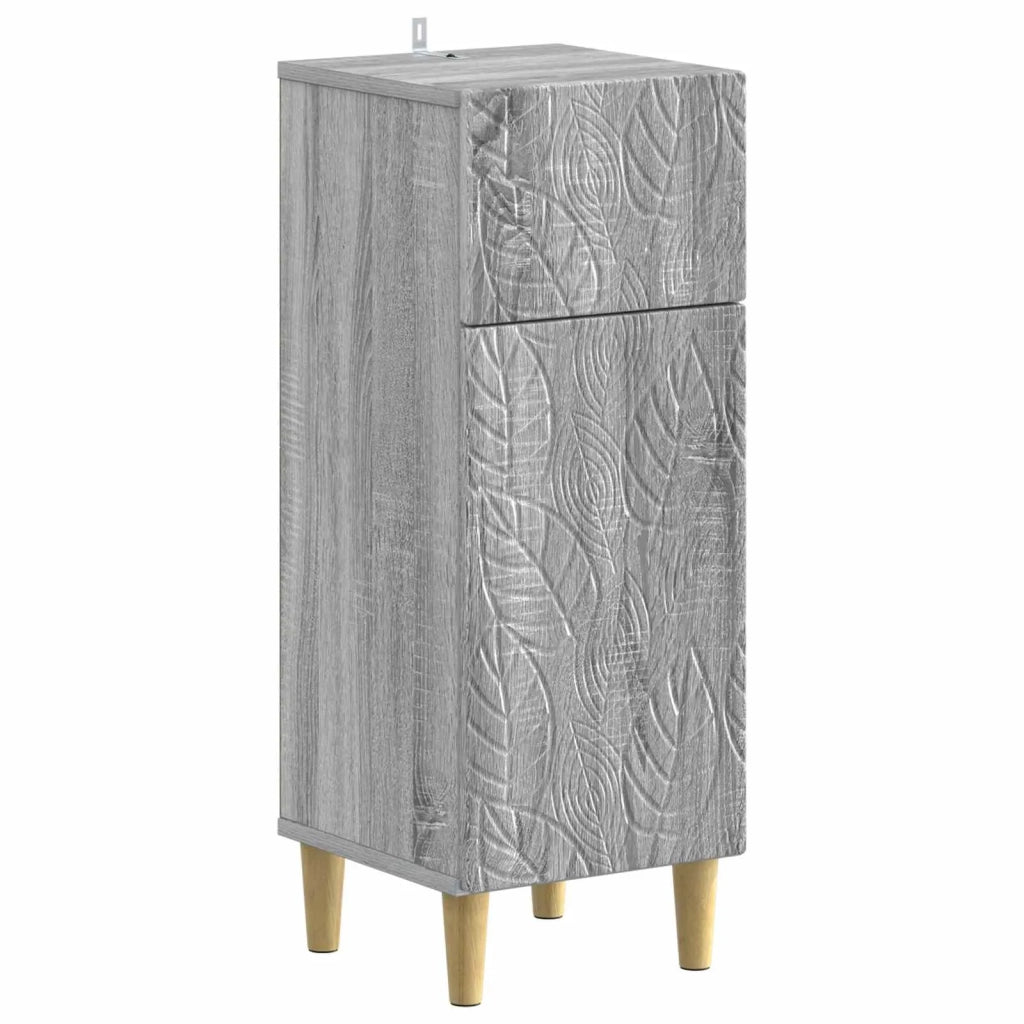 Set di Mobili da Bagno da 4 Pezzi DELFT Sonoma grigio 3417951