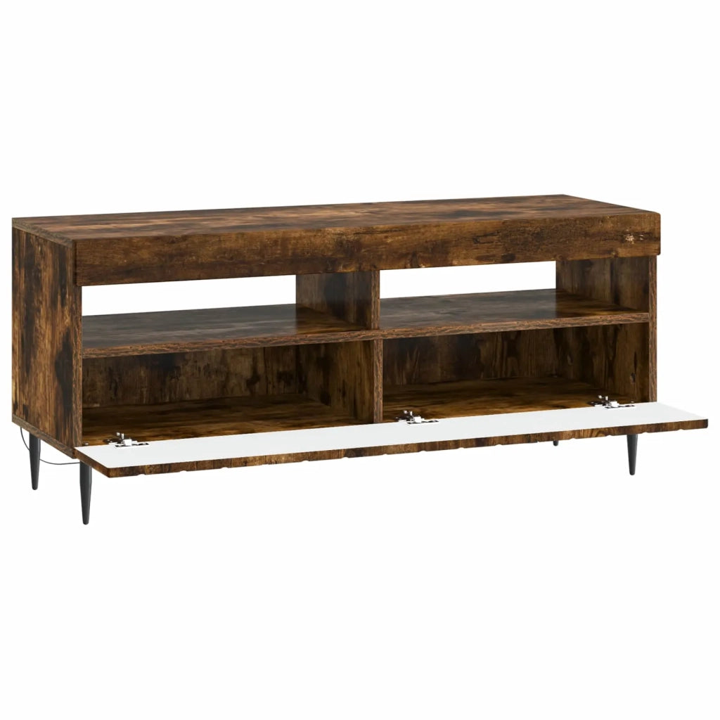 Mobile TV LED ZWOLLE 100 x 35 x 43 cm Rovere Fumo 896550
