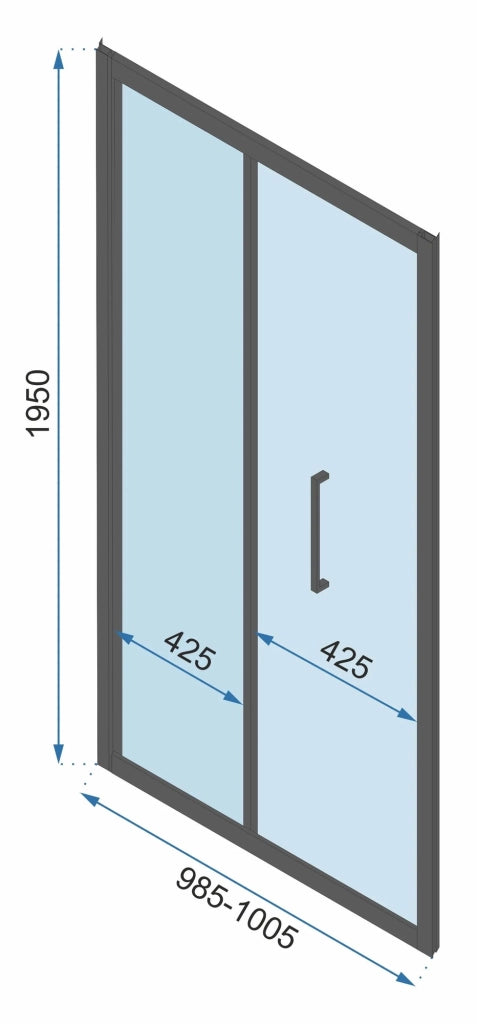 Cabina Doccia A Parete Rapid Fold 90x80