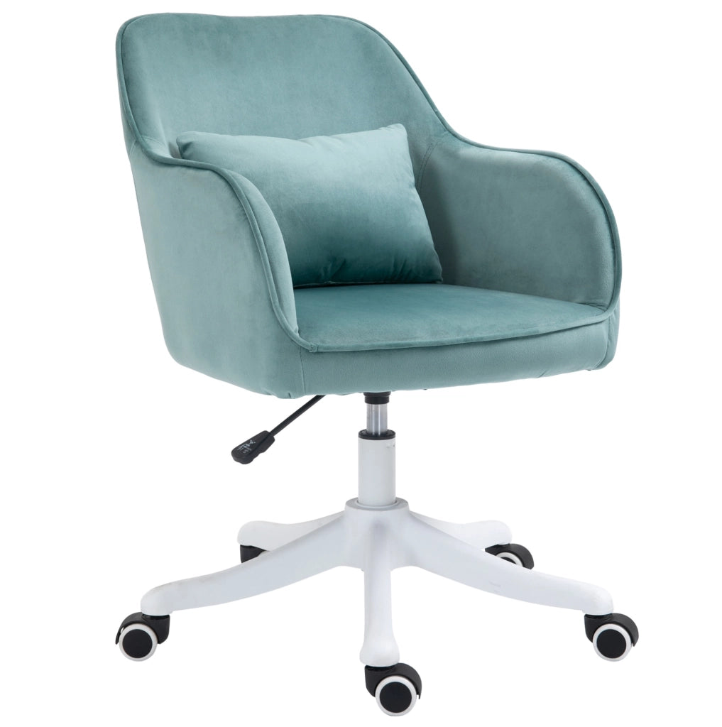 Sedia da ufficio con massaggio e cuscino lombare verde