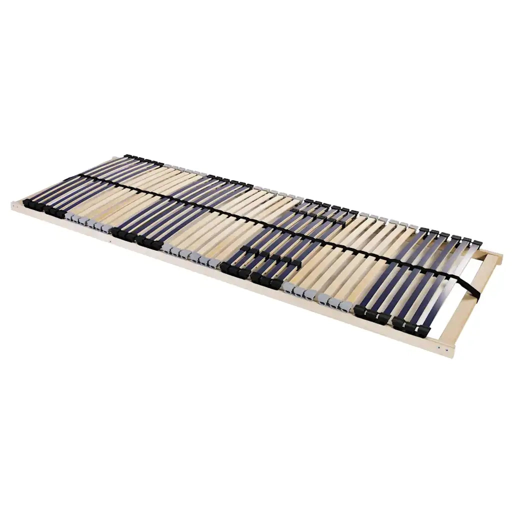 Base a doghe Marrone 90 x 190 cm Legno massello di faggio 42015252