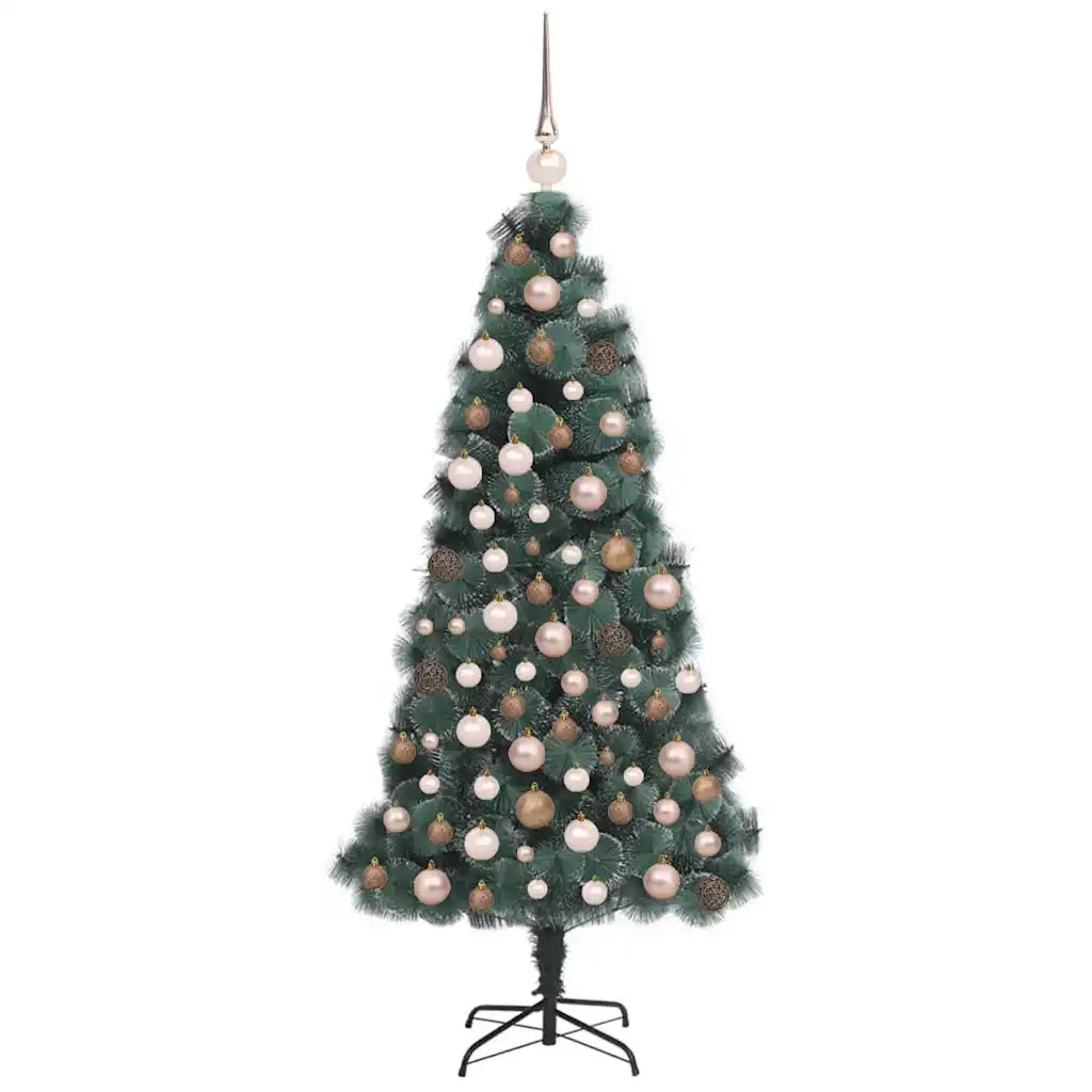 Albero di Natale artificiale preilluminato con set di palline 3396139