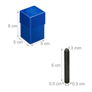 Set di lettere da incidere 3 mm per la personalizzazione di oggetti creativi, finitura robusta in acciaio al carbonio nero 13_0015351