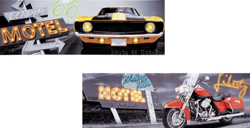 Quadro da Parete oleografico usa 13 led 75 x 25 cm 2 Modelli