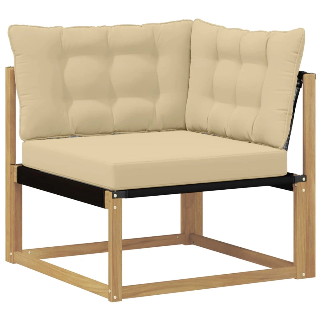 Set di divani da esterno 9 pz Bianco e Beige 3388827