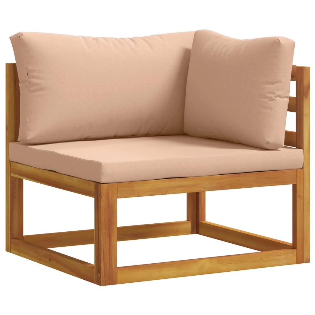 Set da giardino modulare 5 pezzi Naturale 3417285