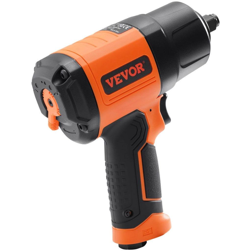 Avvitatore pneumatico ad impatto 1/2 pollice 2000 Nm con set 11 bussole in acciaio CR-V, 2 kg robusto ed ergonomico per officina