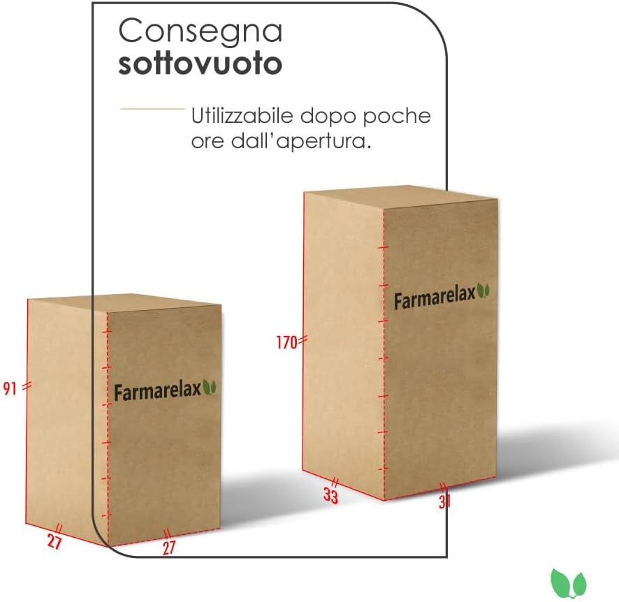 Materasso 80x190 h26 cm in memory massaggiante dispositivo medico CE doppio comfort spedito sottovuoto Farmarelax