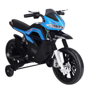 Moto elettrica per bambini 3-6 anni 105 x 52 x 62 cm autonomia 45 min sicura con faro LED e musica design in PP blu 21_0000443