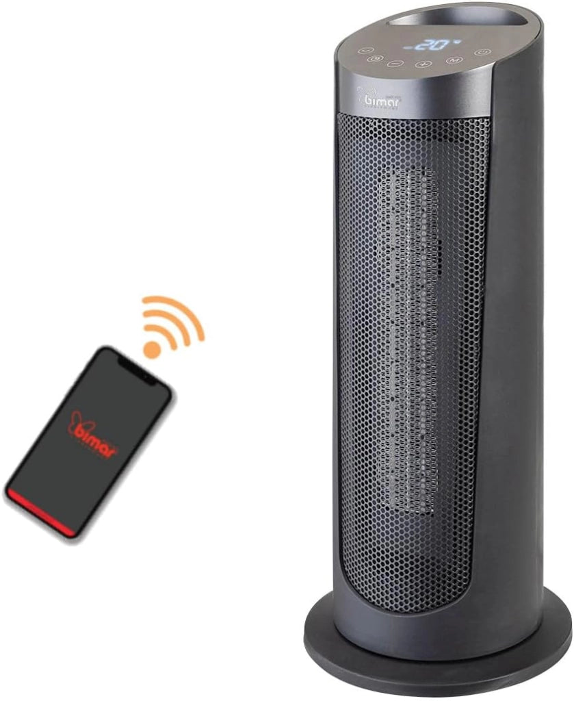 Bimar HP130 Termoventilatore a Colonna Wi-Fi e Bluetooth, Controllo Vocale Compatibile con Alexa e Google Assistant
