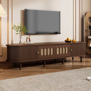 Mobile porta tv 180 cm noce scuro con due cassetti