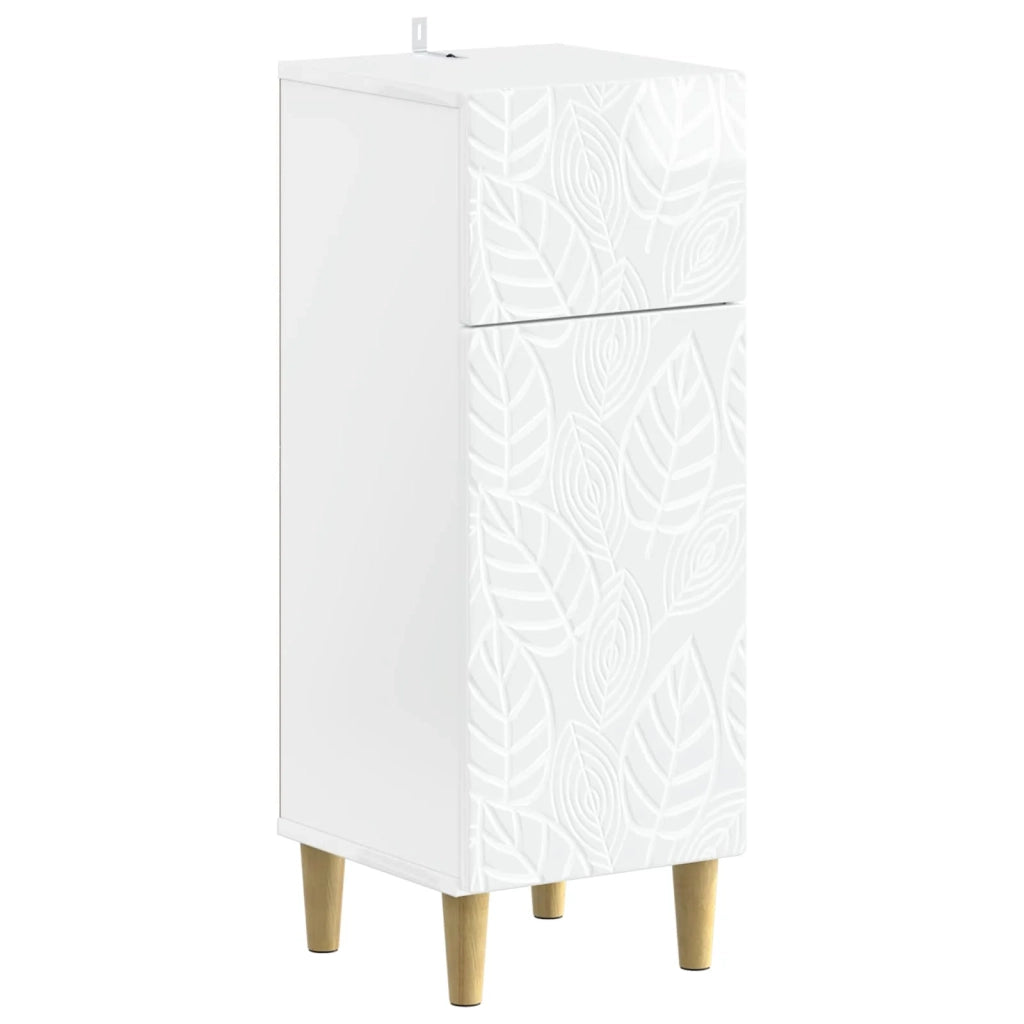 Set di Armadi da Bagno da 2 Pezzi DELFT Bianco Lucido 3417706