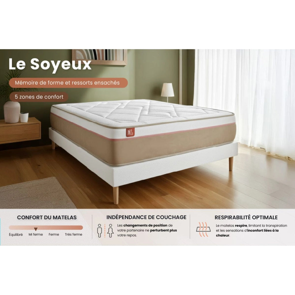 Materasso e base 180x200 cm - Le Soyeux