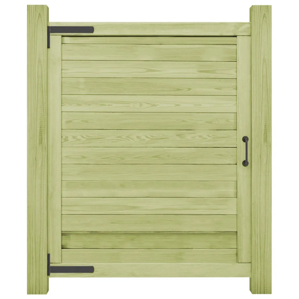 Cancello da Giardino in Legno di Pino Impregnato 125x100 cm 45334