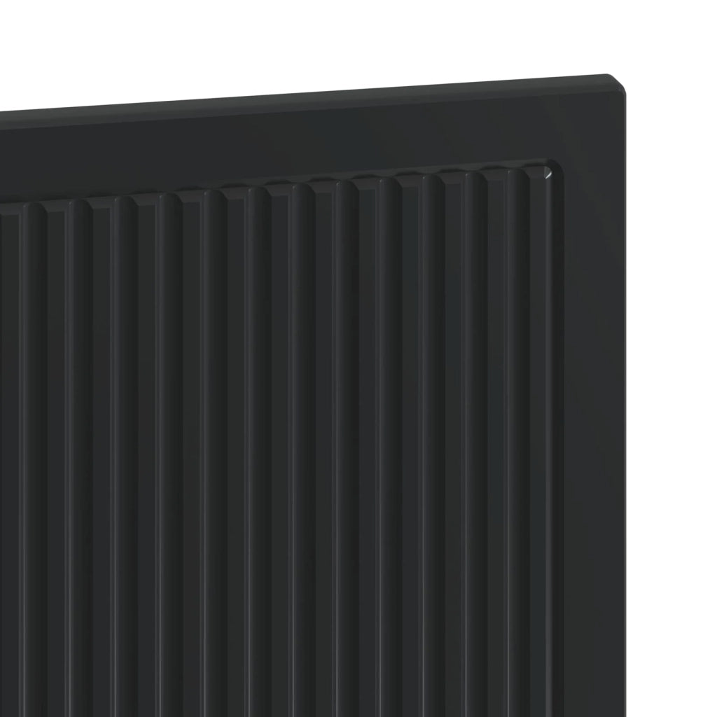 Testiera da Muro EDE Nero Legno ingegnerizzato 896056