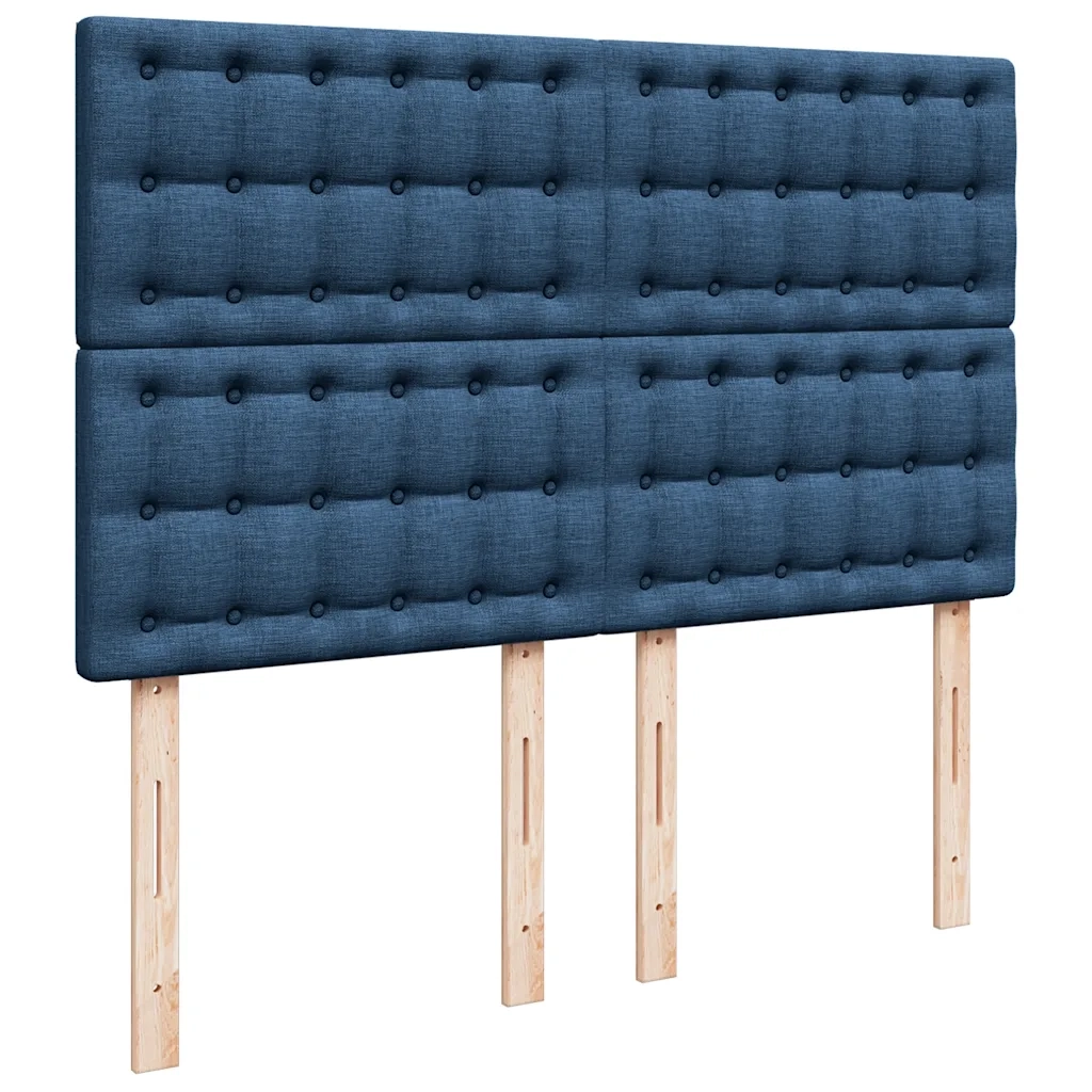 Giroletto a Molle con Materasso Blu 140x200 cm in Tessuto 3294399