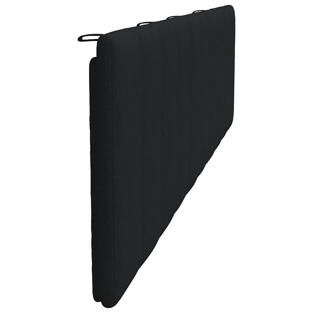 Coussin de tête de lit Hanko noir 200 cm tissu
