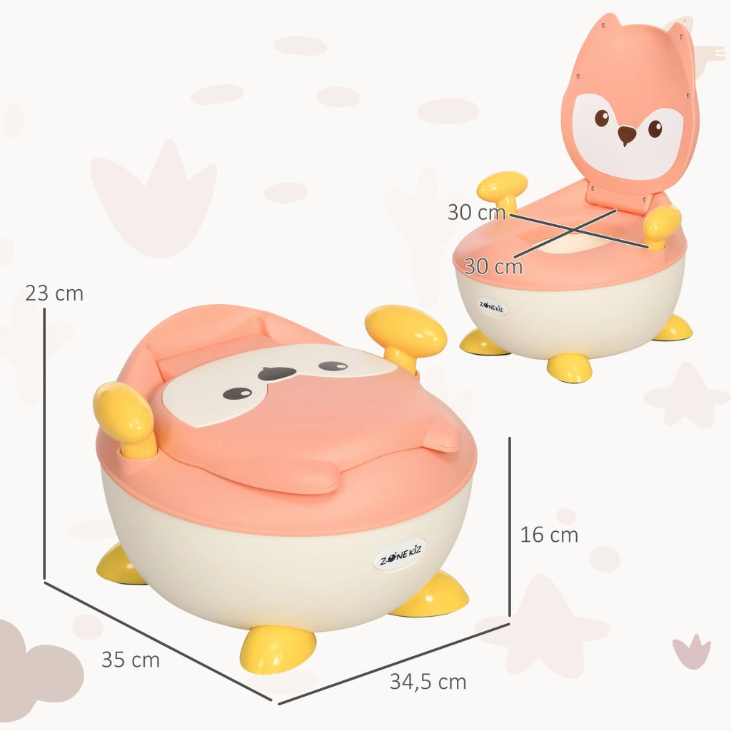 Orinal Bambini Forma Volpe ¨C Zephmum ¨C Rosa 34.5x35x23 cm