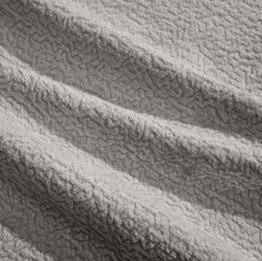 Divano 3 Posti in Chenille Grigio Chiaro con Cuscini Decorativi e Sedute Imbottite 260x86x90 cm