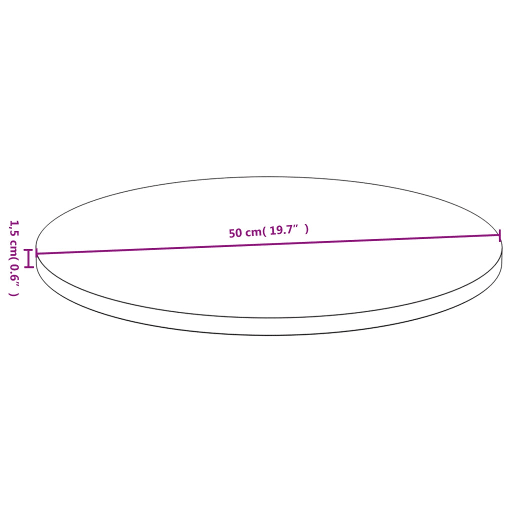 Dessus de table Ø50x1,5 cm bambou