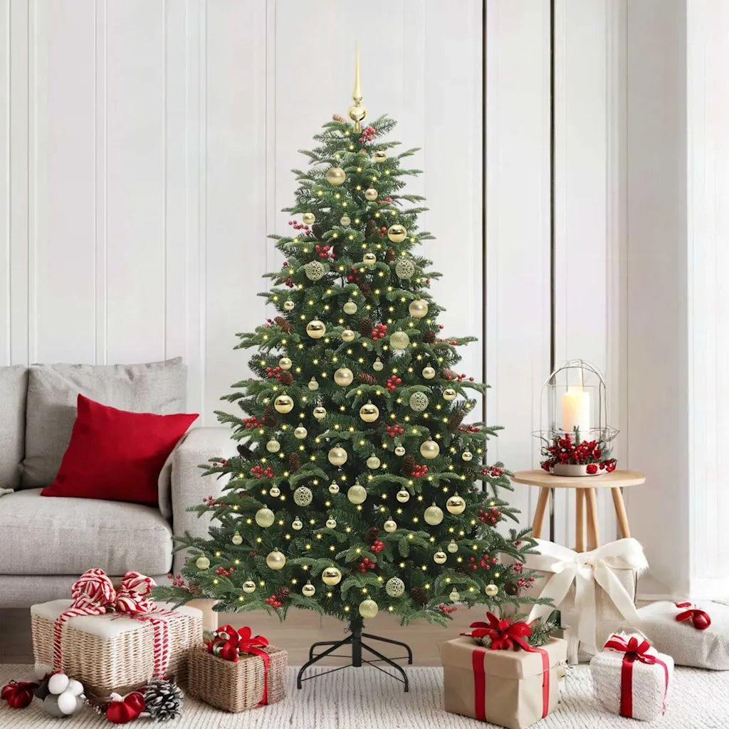 Albero di Natale artificiale con 300 LED Verde 180 cm 3395554