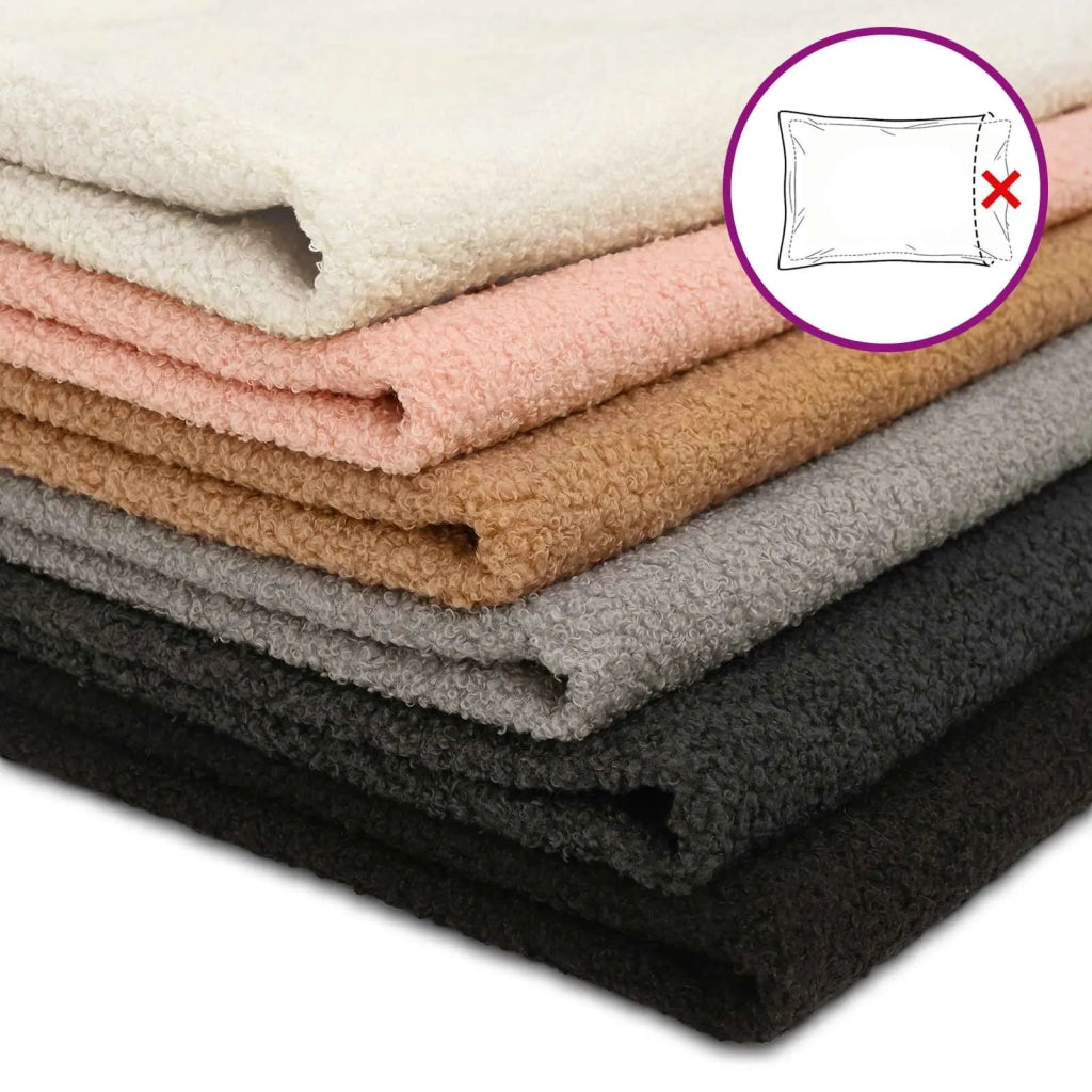 Federa 2 pz HEERLEN Beige 30 x 50 cm Bouclé 907783