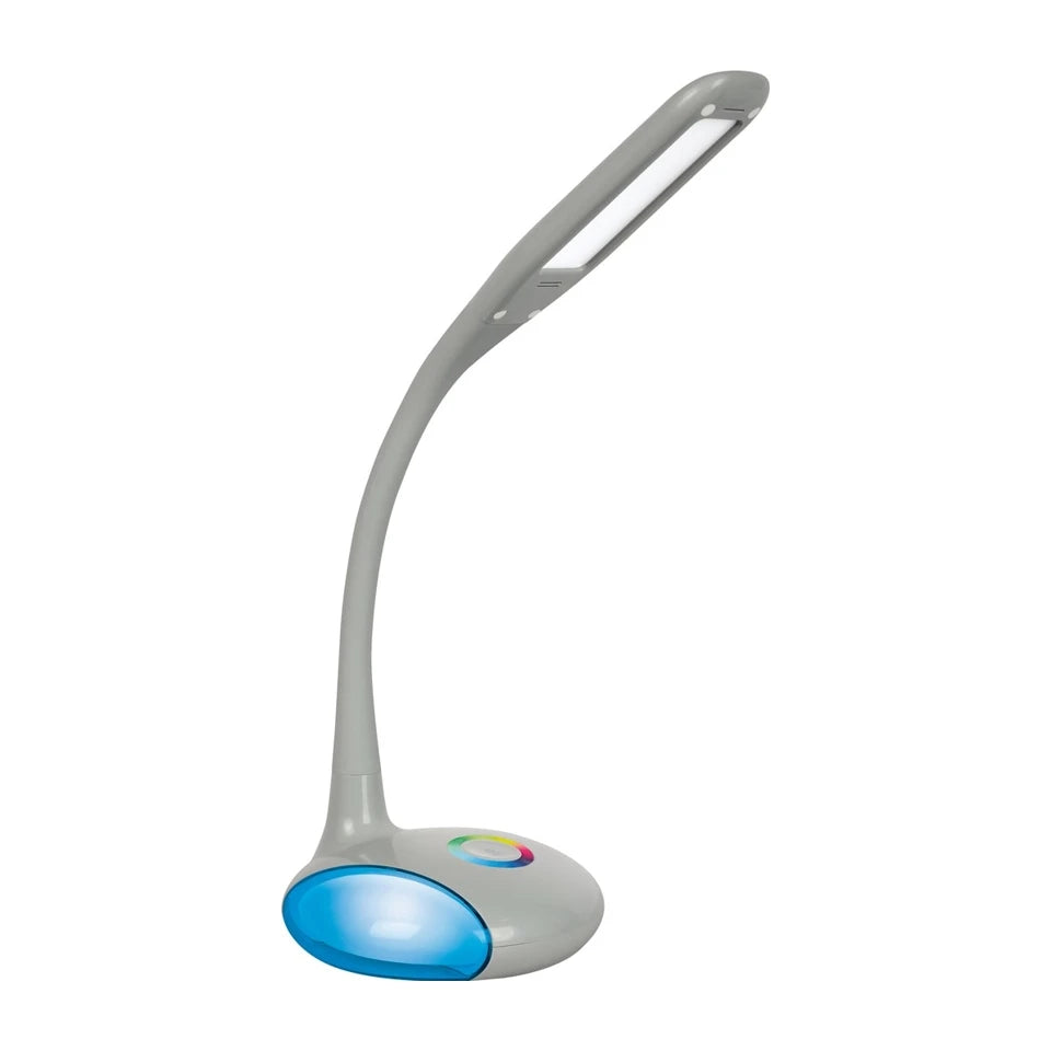 Lampada da scrivania a LED Activejet VENUS GRIGIA con base RGB